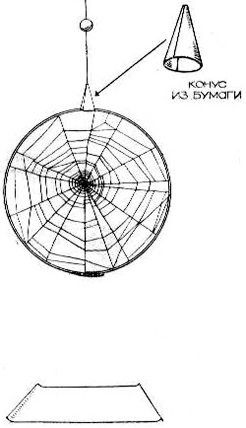 Схема конструкции для создания паутины нужной формы.
