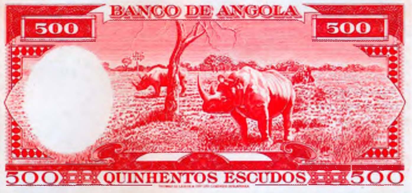 500 эскудо, Ангола, 1962 г.